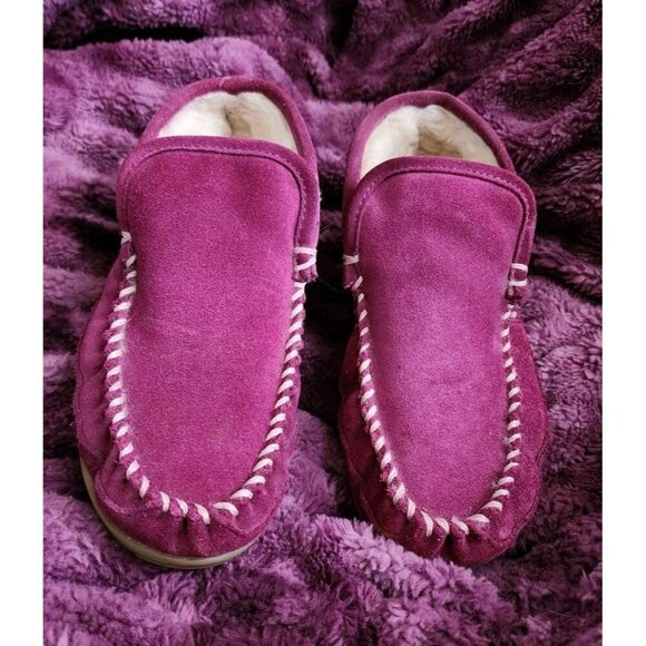 L.L. Bean Wicked Good Slipper Moc Boot in Bramble Berry Size 7 - Picture 2 of 9